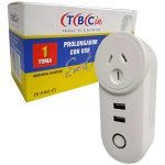 Prolongador Tomacorriente Wifi + 2 Usb Smart P1u2t Tbcin