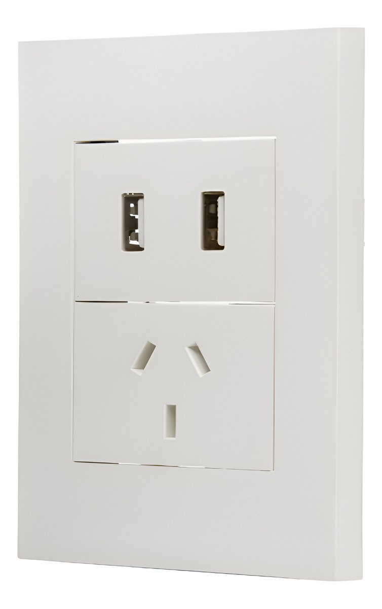 D_645531-MLA92268589752_092025-F.jpg Tapa Luz Armada Toma Doble Usb + Toma 10a Sica Silight Brava - Image 1