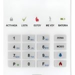 Mini Teclado Ultra Fino Led 4 Zonas T4m Mpxh X-28 Alarmas