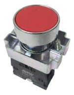Pulsador Modular Rasante Rojo Aro Metalico Baw Ip65 Nc - Image 2