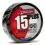 Pack X10 Cinta Aisladora Tacsa Negra 19mm X 10m X 0.15mm X10