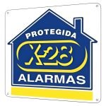 Cartel Disuasivo Seguridad Propiedad Protegida Alarma X-28