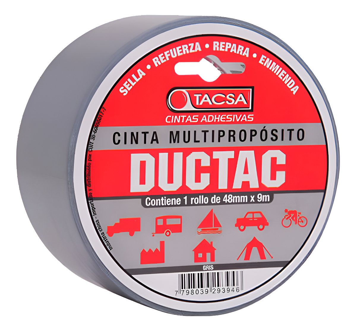 D_688917-MLA92320074263_092025-F.jpg Cinta Multiproposito Tacsa Ductac Tape 48 Mm X 9 Mts Color G - Image 1
