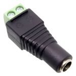 Fichas Plug Hembra Alimentacion Camaras 2.1x5.5 Bolsa De 100