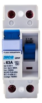 Disyuntor Diferencial Sica Bipolar 63 Amp 2x63