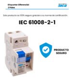 Disyuntor Diferencial Bipolar Sica 40a 2p 30ma 785640 - Image 7