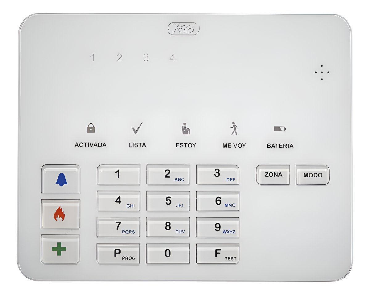 D_745430-MLA91918674514_092025-F.jpg Teclado T4s Mpxh Led 4 Zonas Alarma Domiciliaria X-28 - Image 1