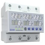 Protector Tensión Digital Trifásica 63a Baw Voltamperimetro