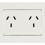 Modulo Sica Silight Brava Toma Doble 10a Blanco