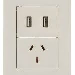 Tapa Luz Armada Toma Usb + Toma 10a Sica Silight Pininfarina