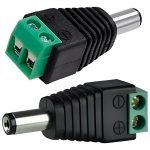 Fichas Plug Macho Alimentacion Camaras 2.1x5.5 Bolsa De 100