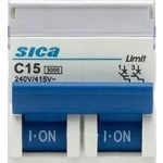 Termomagnética Bipolar Sica 15 Amp Llave Térmica 2x15a