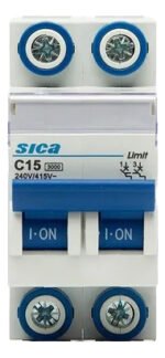 Termomagnética Bipolar Sica 15 Amp Llave Térmica 2x15a