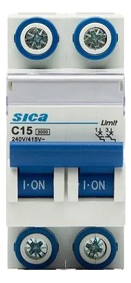 D_837076-MLA86971706678_072025-F.jpg Termomagnética Bipolar Sica 15 Amp Llave Térmica 2x15a - Image 1