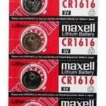 Tira De 5 Pilas Maxell Cr1616 Lithium Tipo Boton