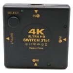 Switch Hdmi De 3 Entradas Y 1 Salida 4k Pronext