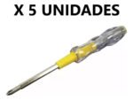 Pack X 5 Destornilladores Buscapolos Doble Punta - Image 2