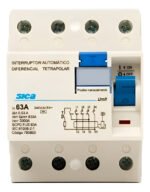 Interruptor Automático Diferencial Tetrapolar 4x63a Sica