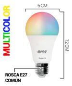 Lampara Led Smart Bulbo Rgb Wifi Baw E27 10w Smart Life - Image 8