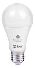Lampara Led 11w Sensor Dia Noche Calido Fotocelula Baw Color