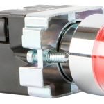 Pulsador Luminoso P/panel O=29/22 Boton Rasante Rojo Nc Baw