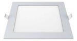 Plafon Led 12w Calido Panel Embutir Cuadrado