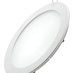 Panel Led 12w Luz Fria Redondo De Embutir Baw Ple009-12fw
