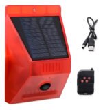 Alarma Autónoma Solar + Carga Usb Sirena Sensor Control