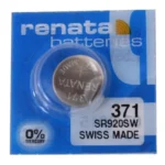 Pila Botón 371 1.55V 35-40mAh Óxido de Plata Renata