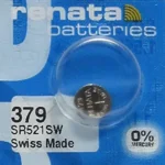 Pila Botón 379 1.55V 16mAh Óxido de Plata Renata