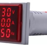 Mini Voltímetro 8-500 Amperimetro 100 Hz 20-75 Digital Baw