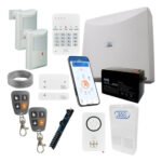 Kit Alarma Inalambrica X28 4 Zonas Completo Blanco