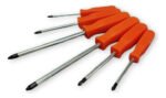 Set De 6 Destornilladores Phillips Naranja