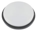 Tortuga Aplique Led Redonda Negra Sica 15w Luz Dia Luz Fría