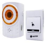 Timbre Inalámbrico Para Puertas Vatex Ra011 Flash Luminoso Blanco