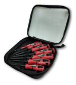 Set De 6 Destornilladores + 1 Buscapolo Con Estuche