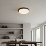 Tortuga Aplique Led Redonda Negra Sica 15w Luz Dia Luz Fría - Image 2