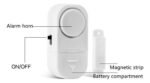 Alarma Puerta Ventana Sensor Magnetico Seguridad 90db - Image 3