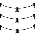 Guirnalda Exterior Patio Incluye Portalámparas 10mt 220v