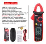 Pinza Amperimétrica Digital Uni-t Ut210d 200a True Rms 600v 20000f - Image 9