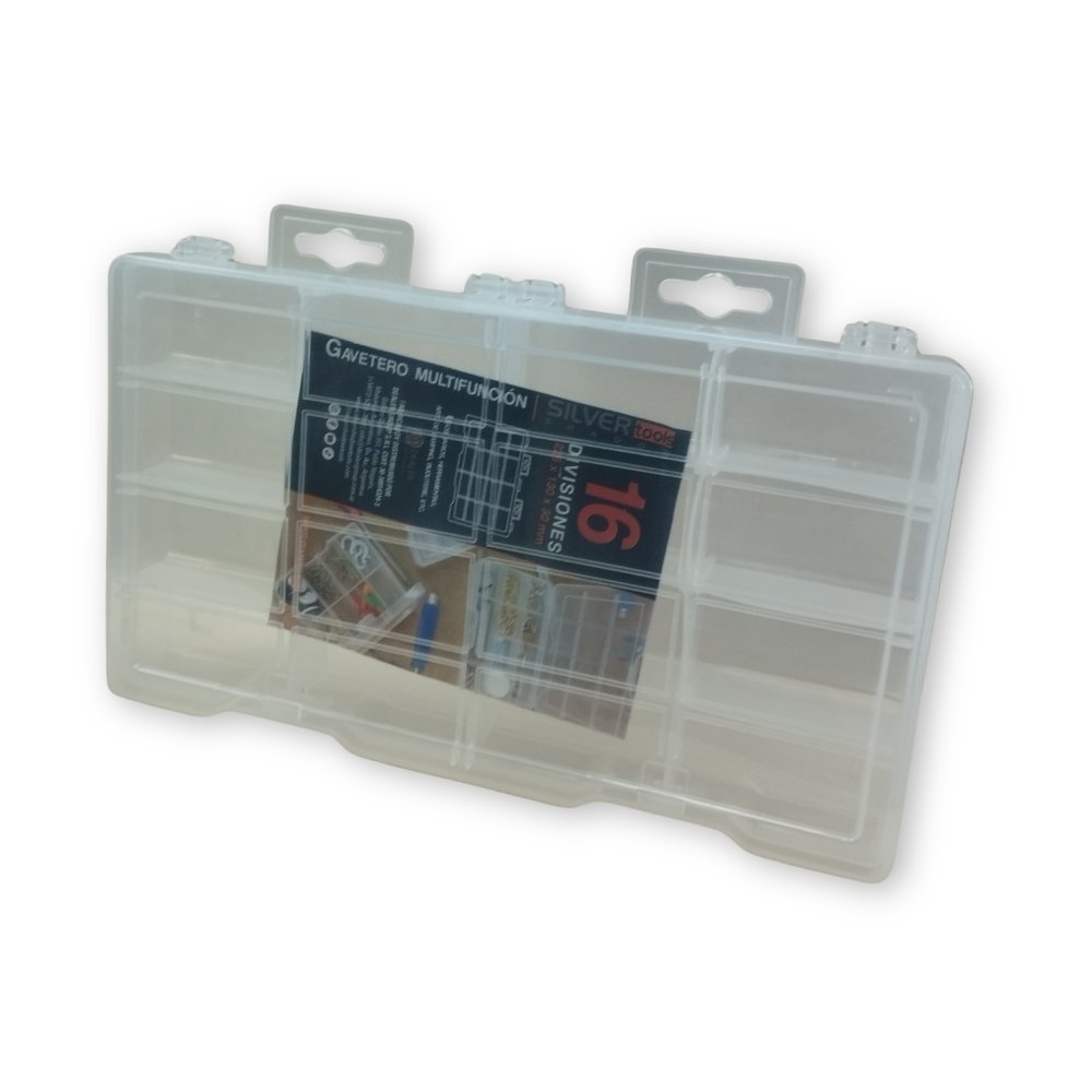 Gavetero 16 Divisiones_2 Gavetero 16 Divisiones Transparente SilverTools - Image 1