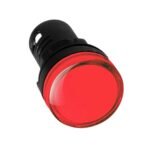 Piloto Luminoso Ø22 220V Lente Rojo
