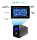Ups Estabilizador 650va Con Led Metalico Pronext Negro - Image 2