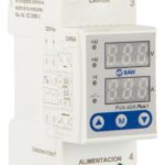 Protector De Tensión Digital Baw 40a Monofásico 400v Riel Din