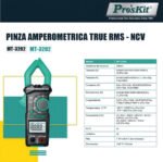 Pinza Amperometrica Proskit Mt-3202 Ac Capacimetro True Rms - Image 6