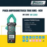 Pinza Amperometrica Proskit Mt-3202 Ac Capacimetro True Rms - Image 8