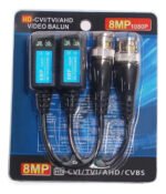 Par Balun Pasivo Bonera Tornillo 2-8mp Hd-cvi/tvi/ahd Negro - Image 2