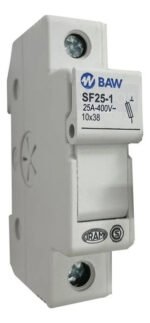 Seccionador Portafusible 1p 25a 400v Baw Ø10x38 Cilíndrico Modelo Sf25-1