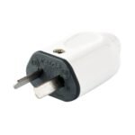 Ficha Macho 10A Axial 2 Pernos Chatos Blanco Kalop