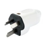 Ficha Macho 10A Axial 3 Pernos Chatos Blanco Kalop